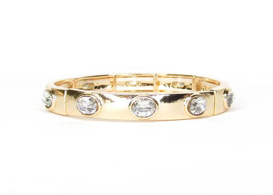 Bracelet: IAN GOLD CLEAR 10 Stones