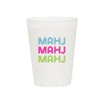 Frost Flex Cups Set 6, Mahj Mahj Mahj