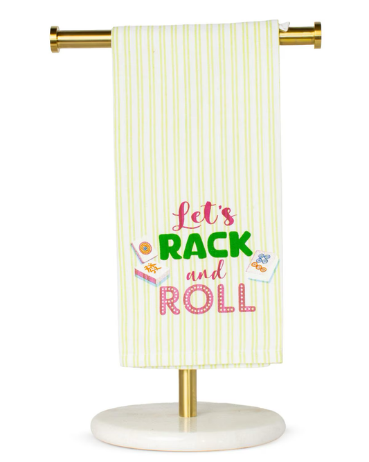 Let's Rack and Roll Hand Towel GR/ PK