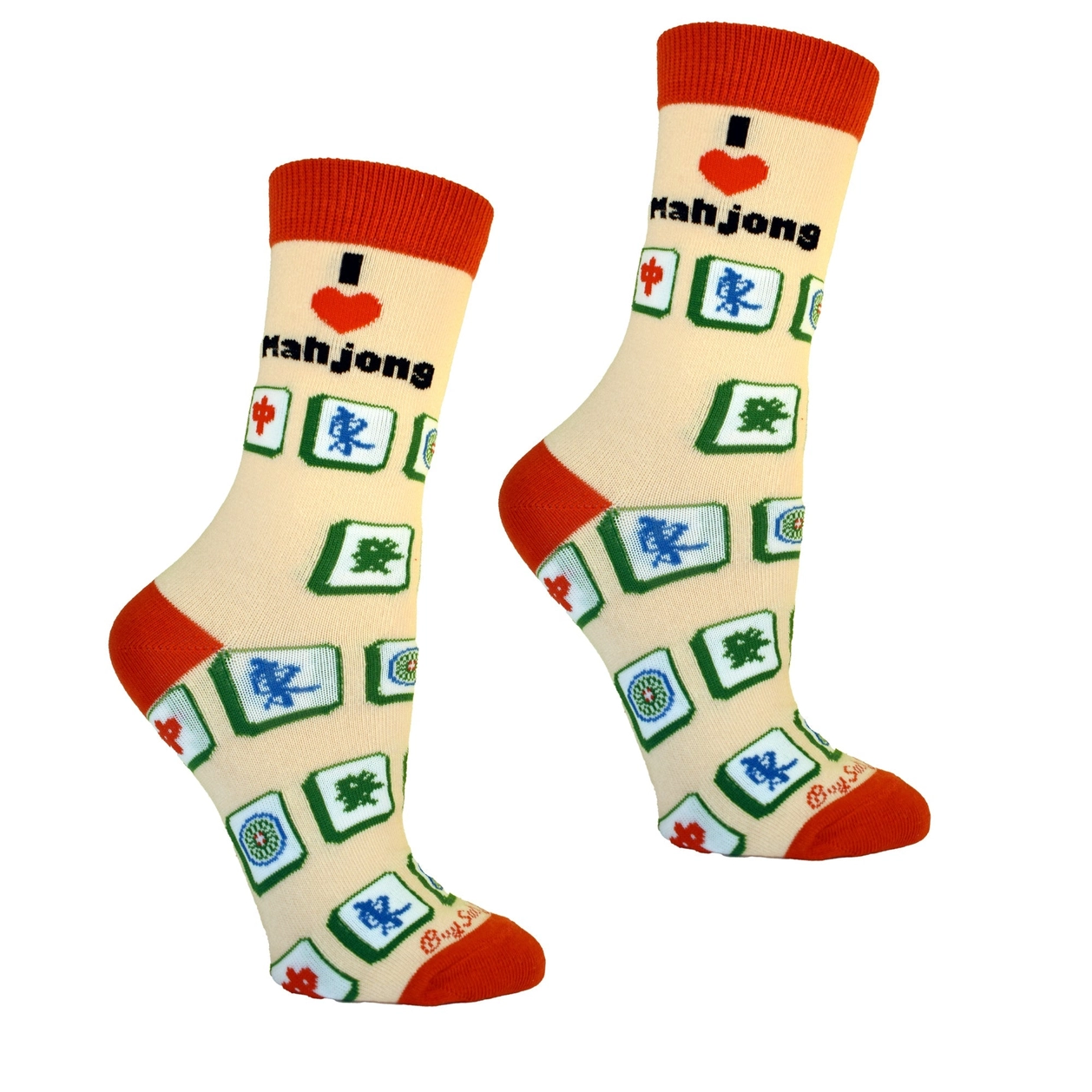 Ladies Socks - I Love Mahjong