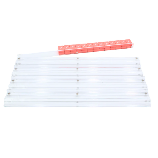Premium Acrylic Mahjong Rack, Transparent Clear