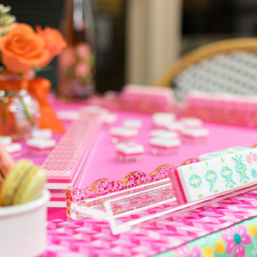 Mahjong Prism Mat Pink