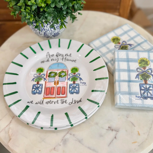 Melamine Plate - As for me and my House