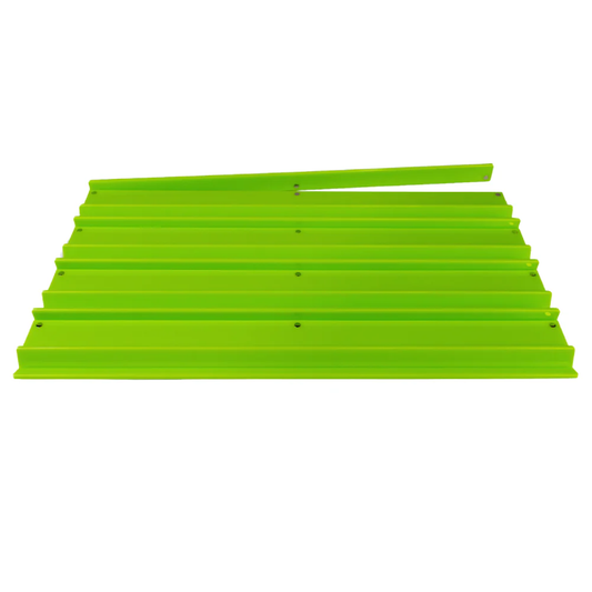 Premium Acrylic Mahjong Rack, Solid Citrus Green