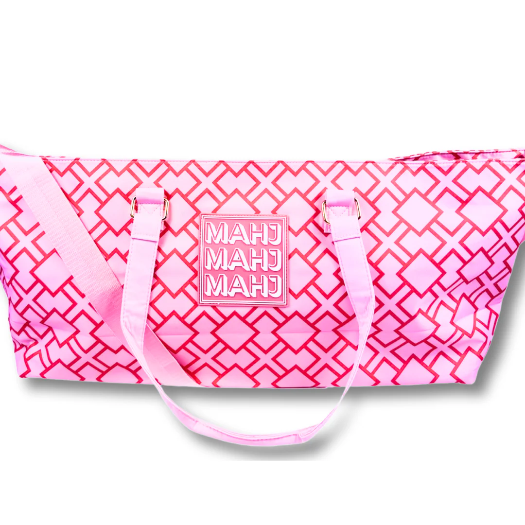 Mahjong Tote Bag - Geometric - Pink