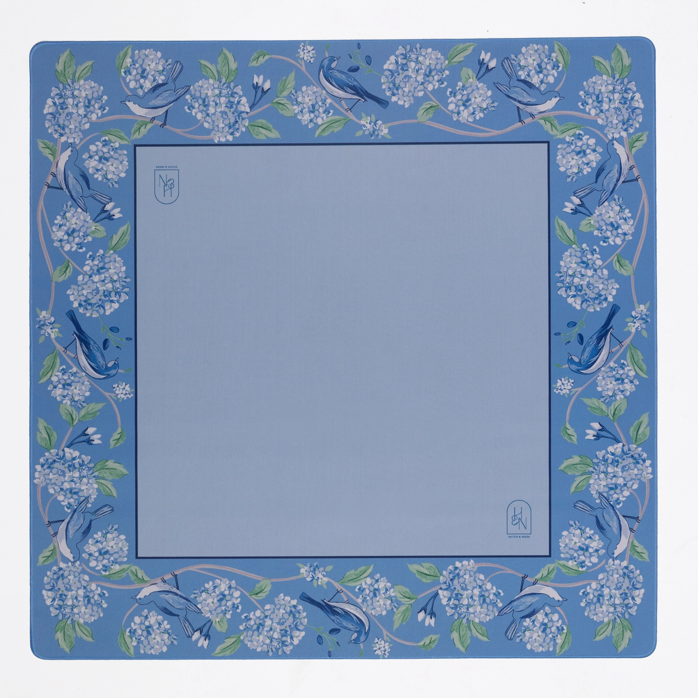 Hutch and Nook Mahjong Mat - Blue & White Bird