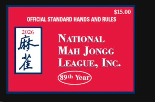 Mah Jongg card 2026