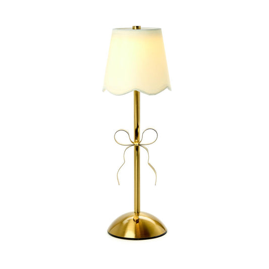 LED Portable Gold Bow Lamp