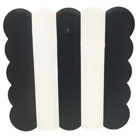 Black & Cream Scallop Display Board