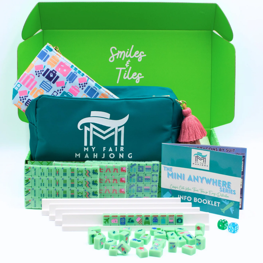 Travel Mini Mahjong - Mini Anywhere Series- GREEN