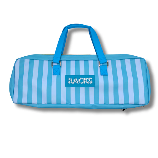 Mahjong Rack Bag- Stripes - Green & Blue