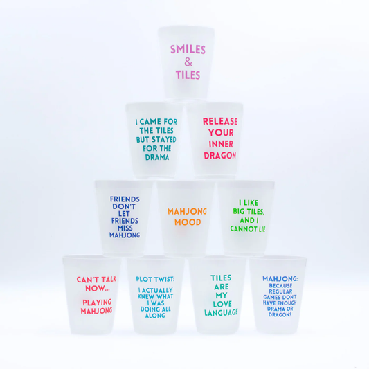 Mahjong Frosted Cups 10 Pack