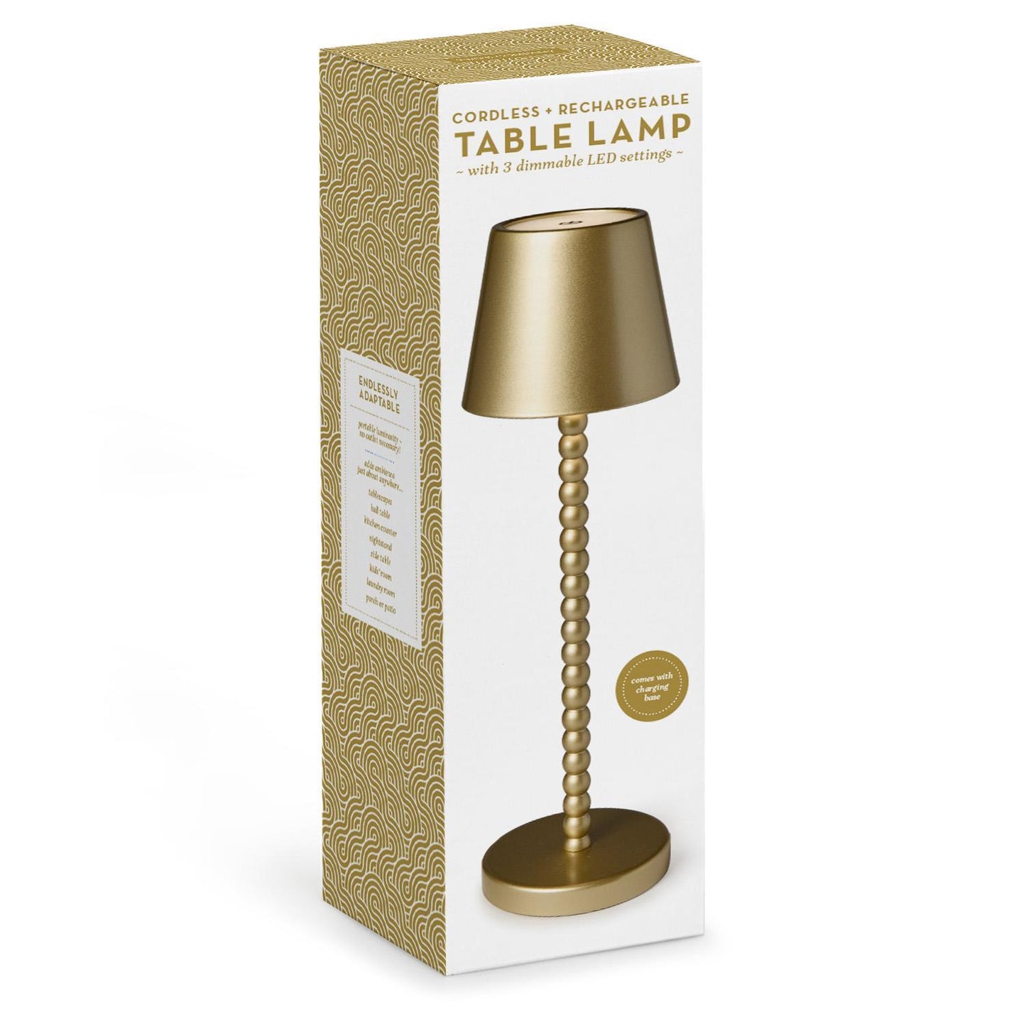 LED Portable Gold Lamp w/Charging Base