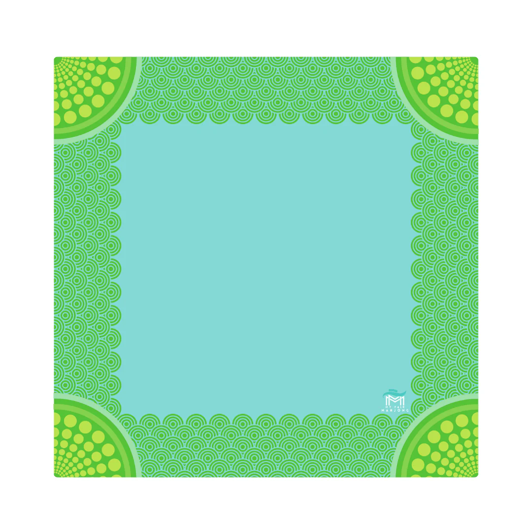 Mahjong Confetti Mat Green