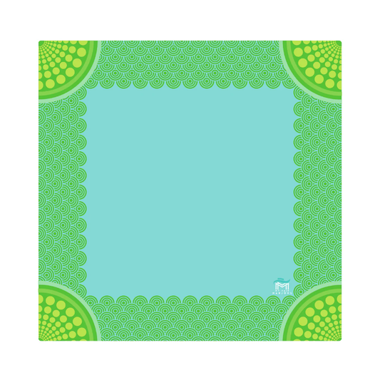 Mahjong Confetti Mat Green