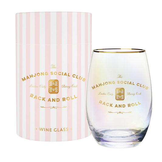 Stemless Wine Glass - Mahjong Club