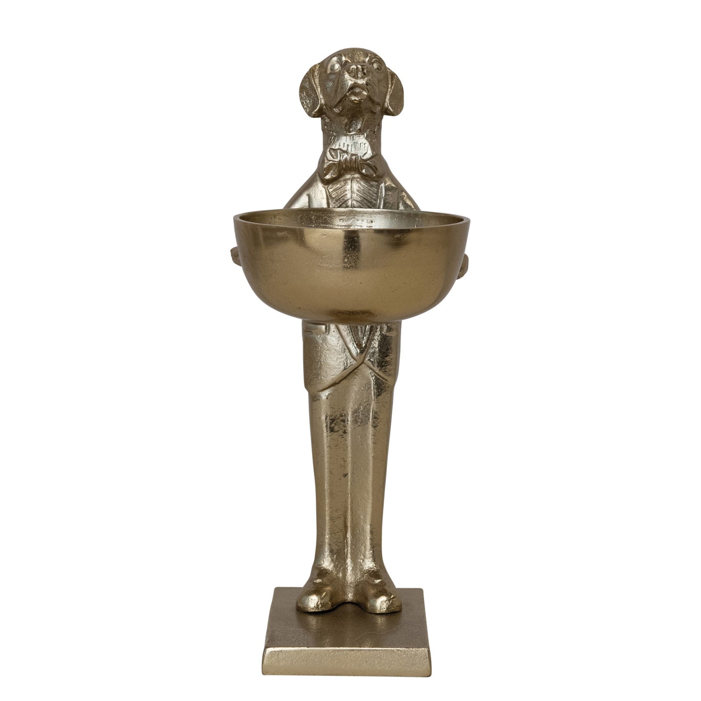 Cast Aluminum Dog Holding Bowl