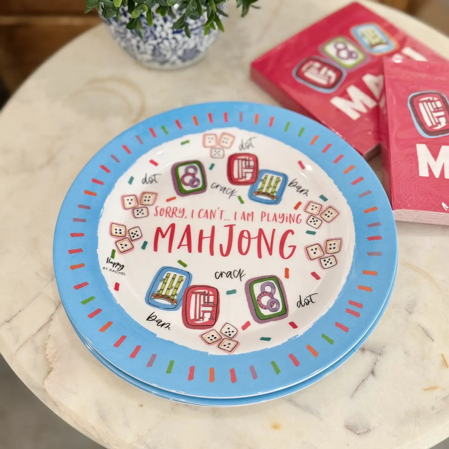 Melamine Plate - Mahjong