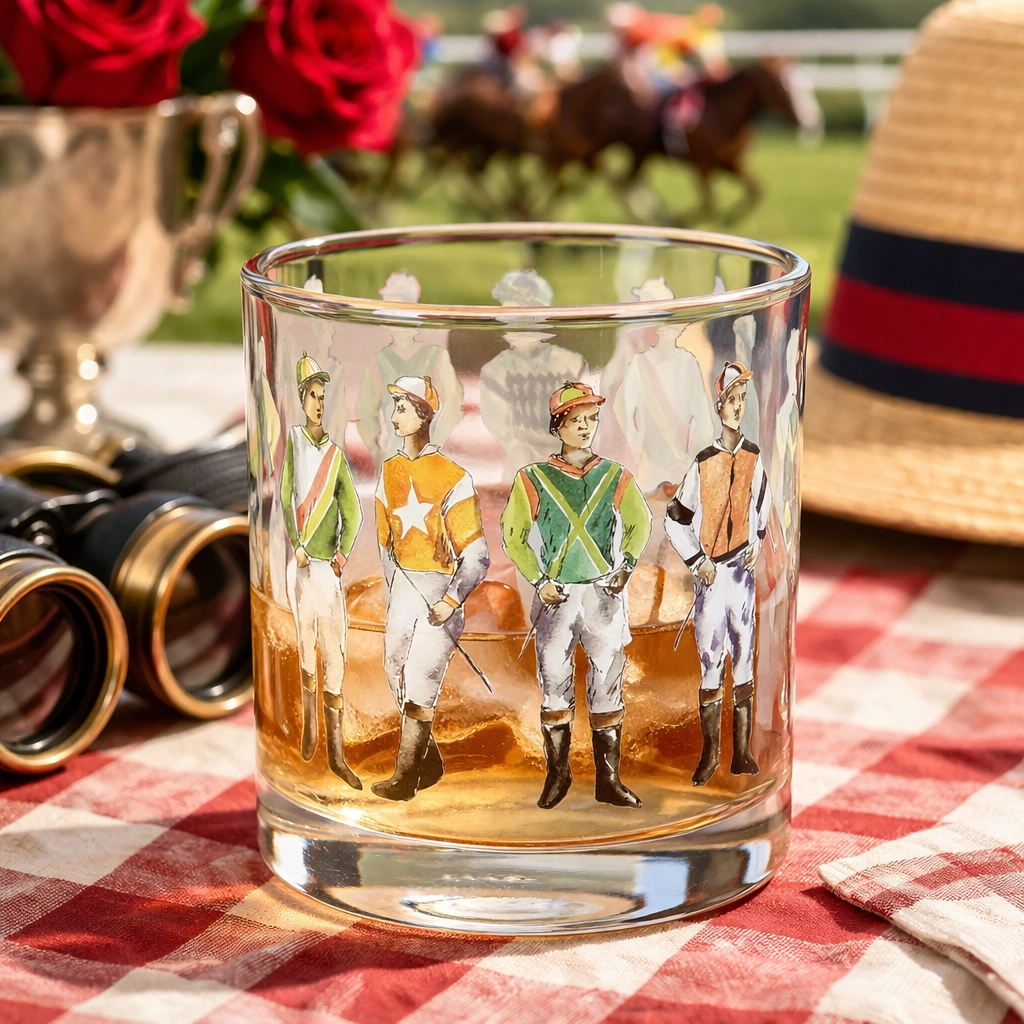 Rocks Glasses Standing Jockeys