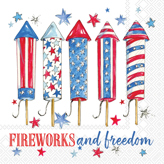 CKTL Napkin, Fireworks and Freedom
