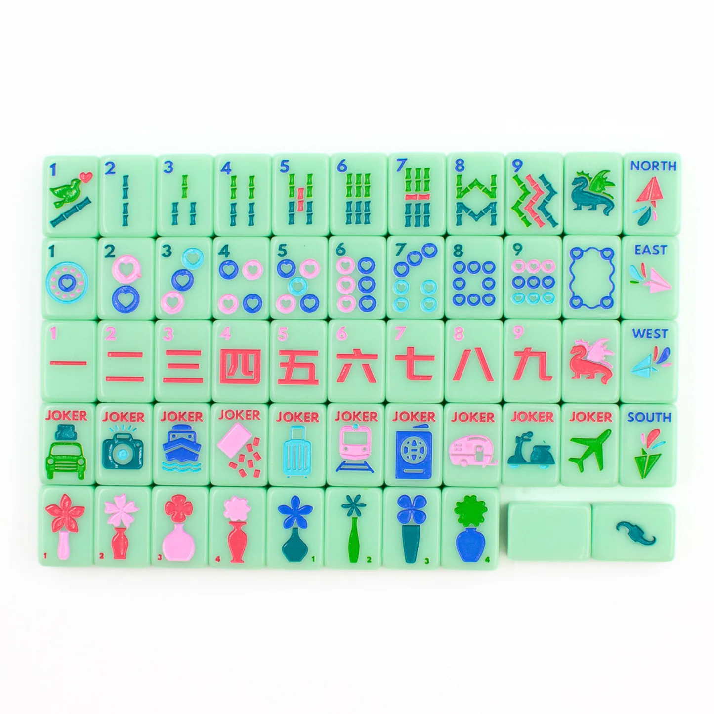 Travel Mini Mahjong - Mini Anywhere Series- GREEN