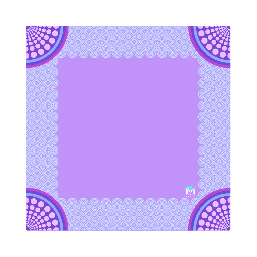 Mahjong Confetti Mat Purple