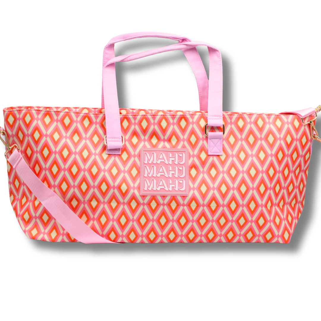 Mahjong Tote Bag - Diamond - Orange