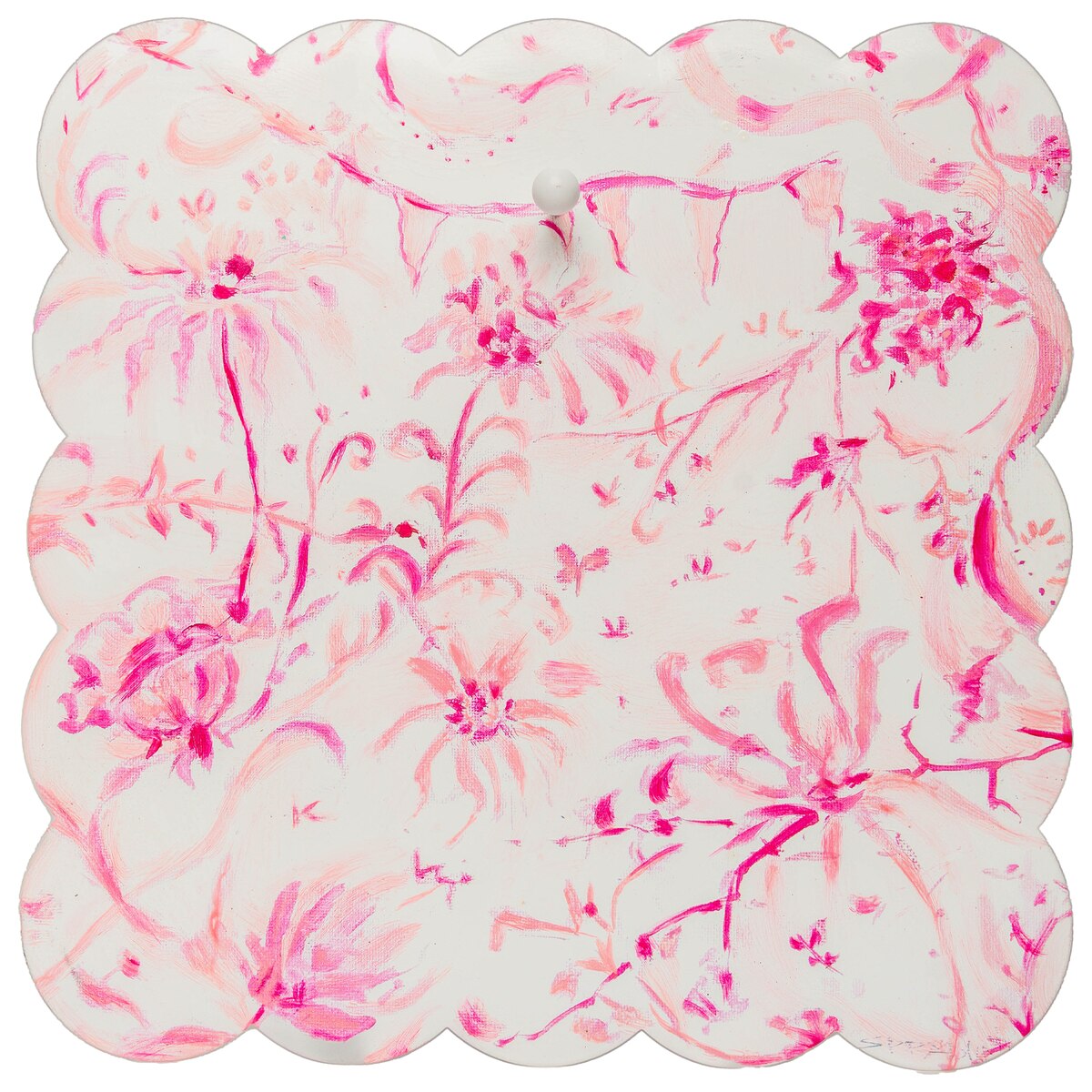 Gallery Scallop Pink Chinoiserie Display Board