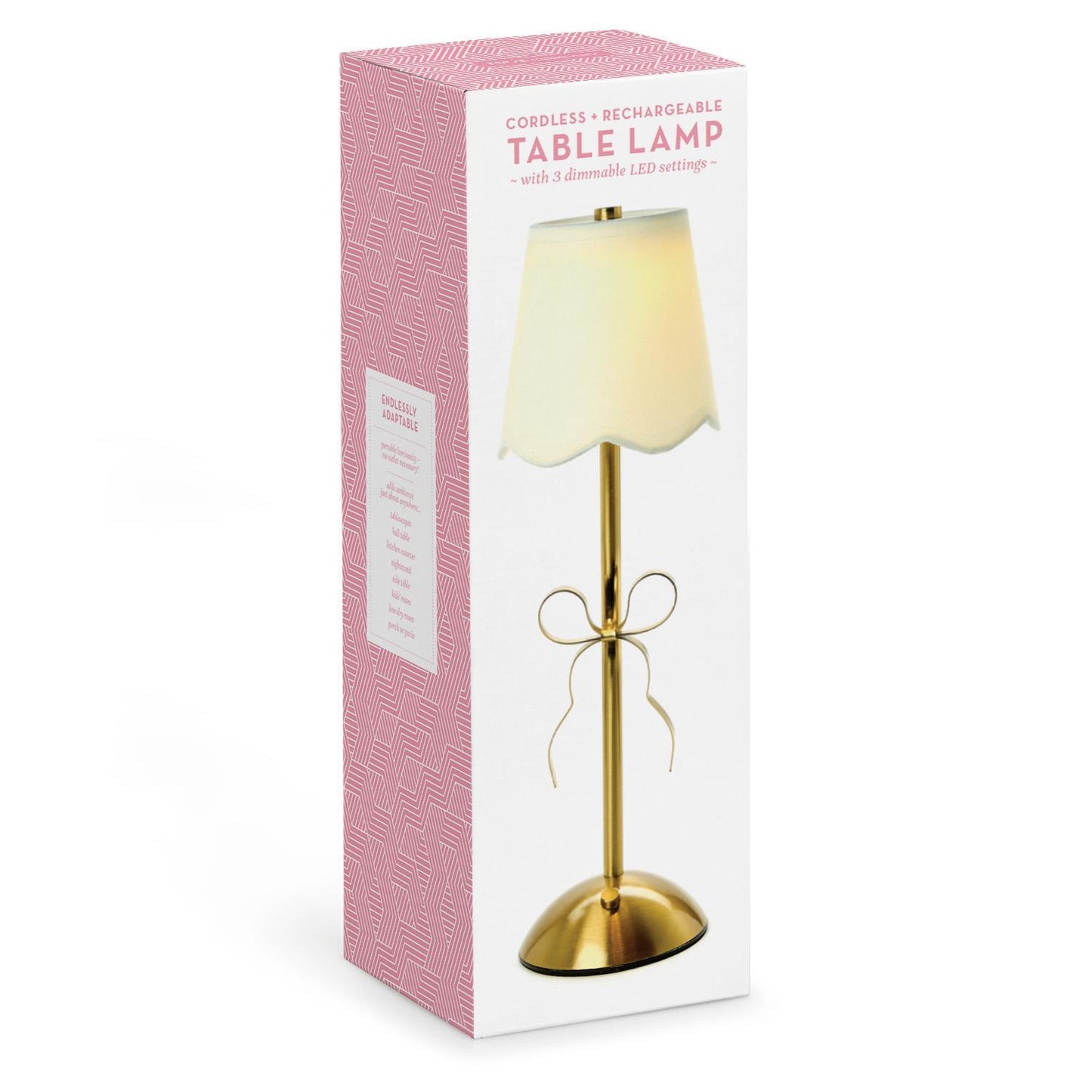 LED Portable Gold Bow Lamp