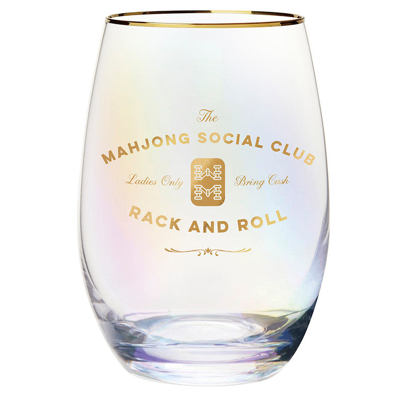 Stemless Wine Glass - Mahjong Club