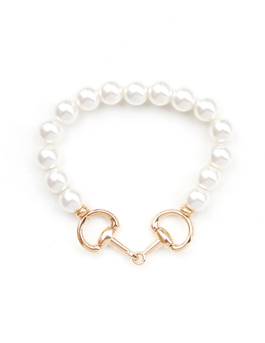 Meghan Browne Bracelet: JET PEARL