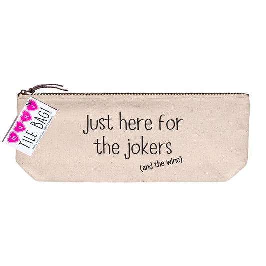 Mahjong Tile Bag - Just here for the jokers (and the wine)