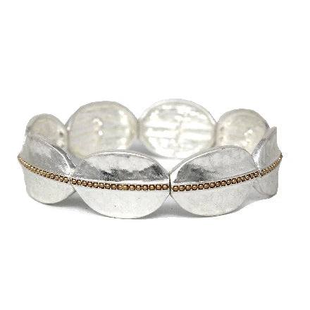 Meghan Browne Bracelet: LARKIN Silver Gold