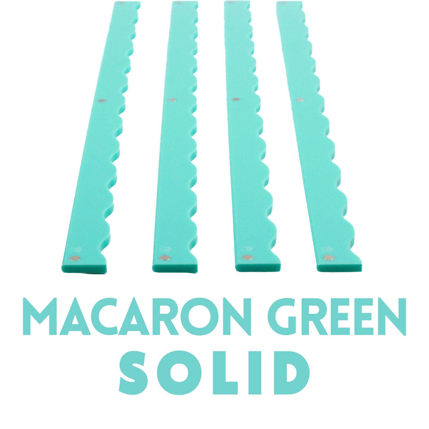 Premium Acrylic Mahjong Magnetic Rack Pusher Add-On, Solid Green