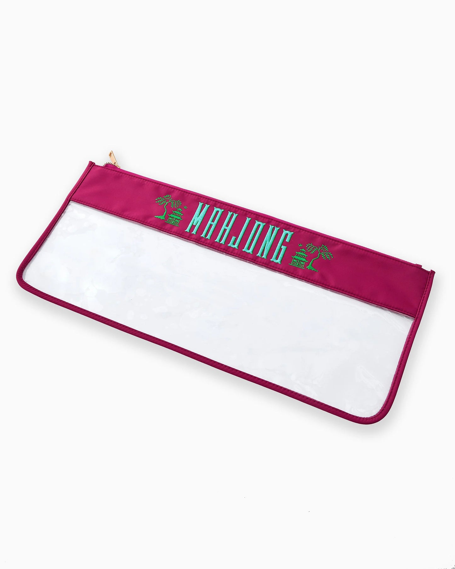 Magenta Pagoda Mahjong Bag