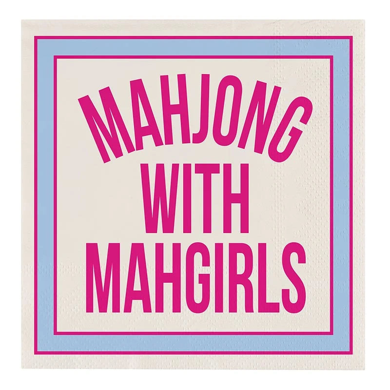 Cocktail Napkin - Mahjong with MahGirls