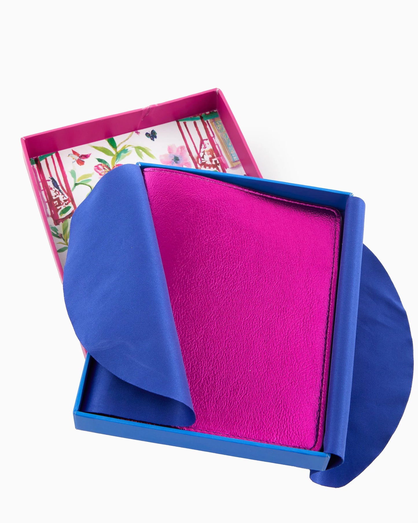 Mahjong Metallic Hot Pink Card Folio