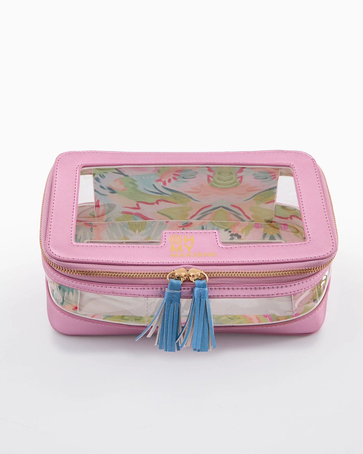 Metallic Lt. Pink Tile Storage Bag