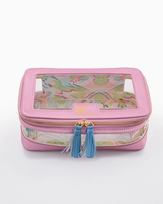 Metallic Lt. Pink Tile Storage Bag