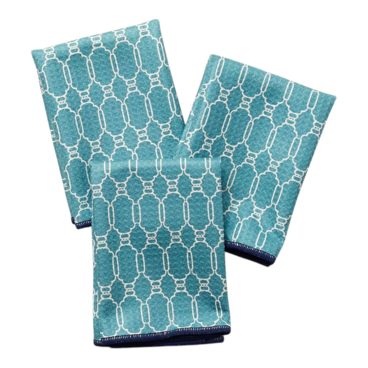 Mighty Mini Towel Reversible (Set of 3) - Mable Tan Mahjong Navy