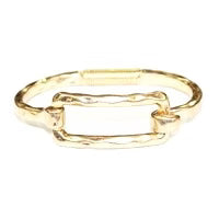 Meghan Browne Bracelet: Moore Gold Rectangle