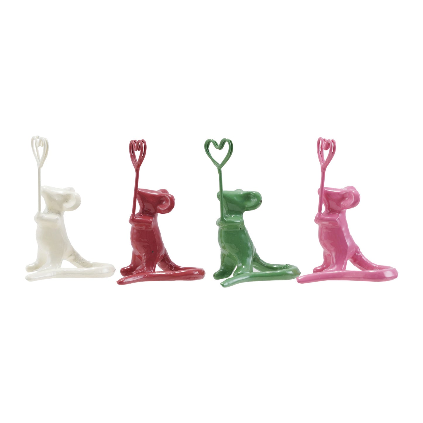 Metal Mouse Heart Place card Holder
