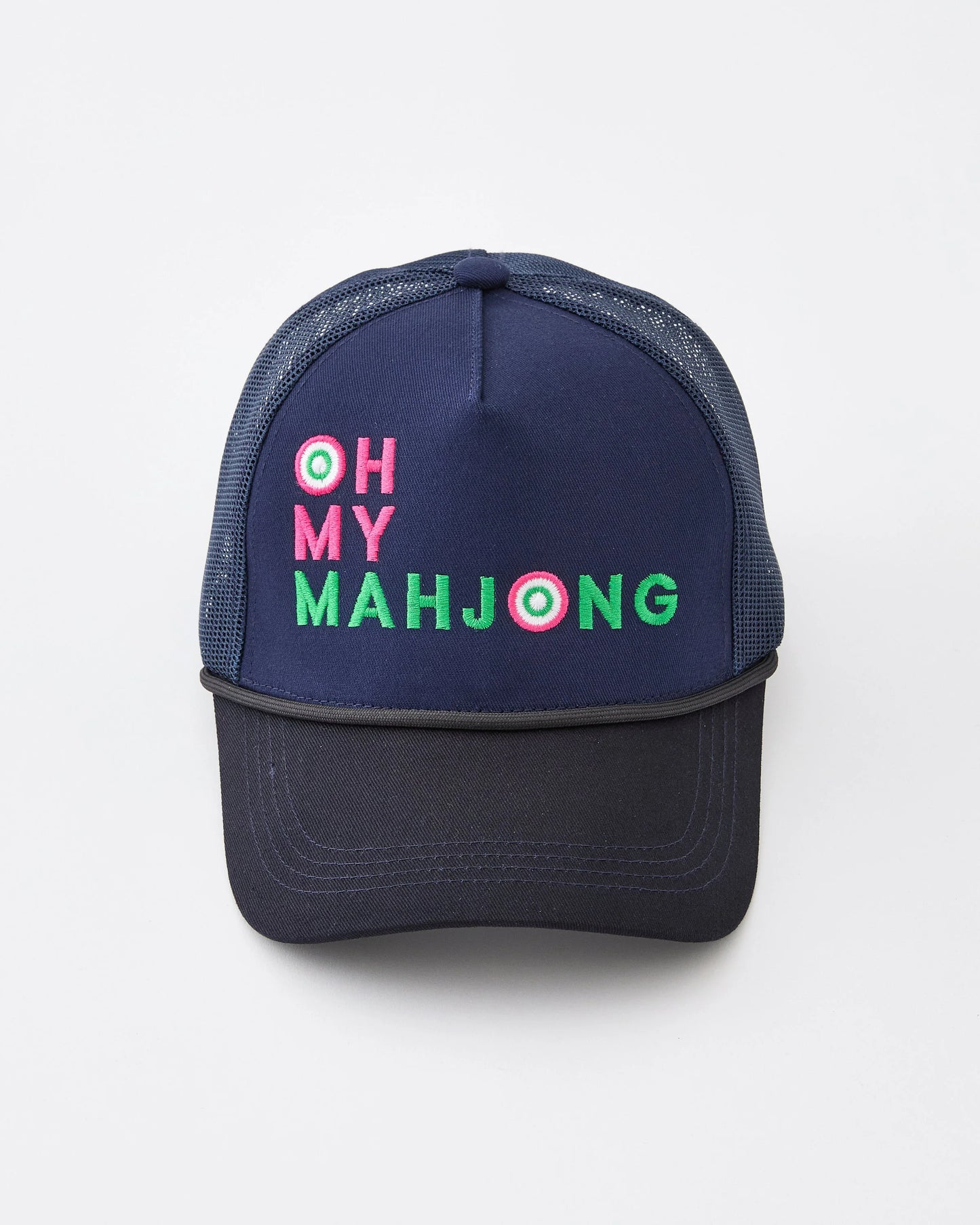 Navy Oh My Mahjong Hat