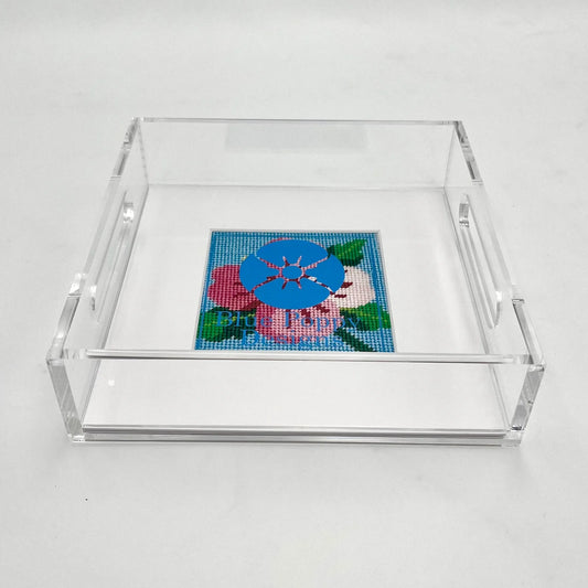 Needlepoint Acrylic Tray Square
