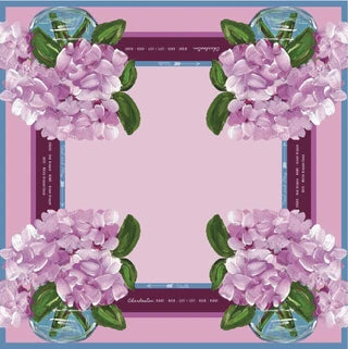EPFaughn Design Mahjong Mat - Pink Berry Toned Hydrangea