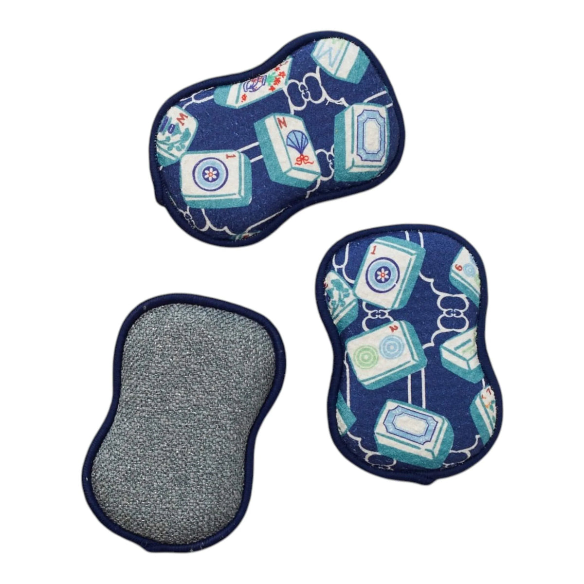 Reusable Sponges (Set of 3) - Mable Tan Mahjong Navy