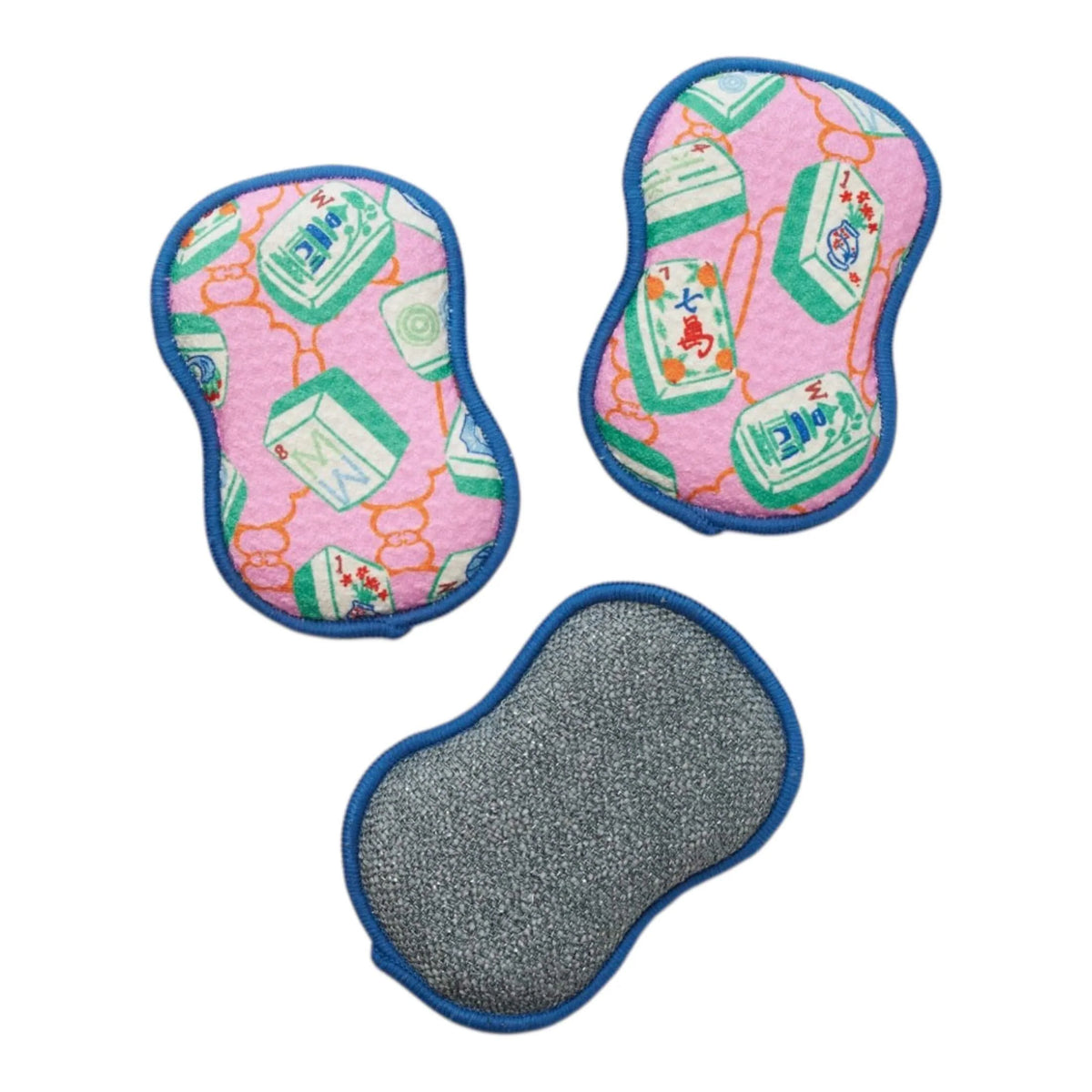 Reusable Sponges (Set of 3) - Mable Tan Mahjong Pink