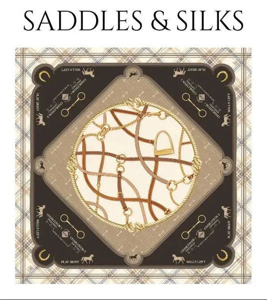 Anders Ruff Design Saddles & Silk Mahjong Mat - The Equestrian