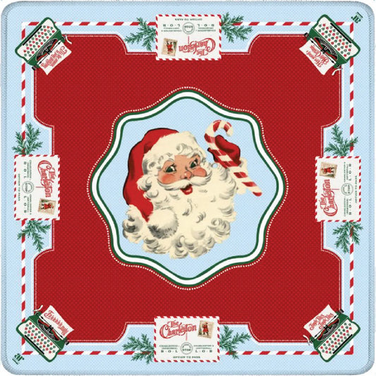 Anders Ruff Design Mahjong Mat - Neoprene Santa's Mahjong Mail Mat - Vintage Holiday