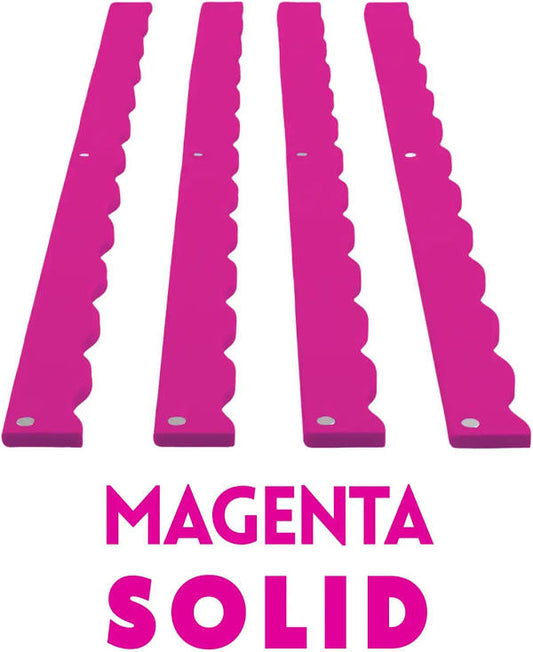Premium Acrylic Mahjong Magnetic Rack Pusher Add-On, Solid Magenta